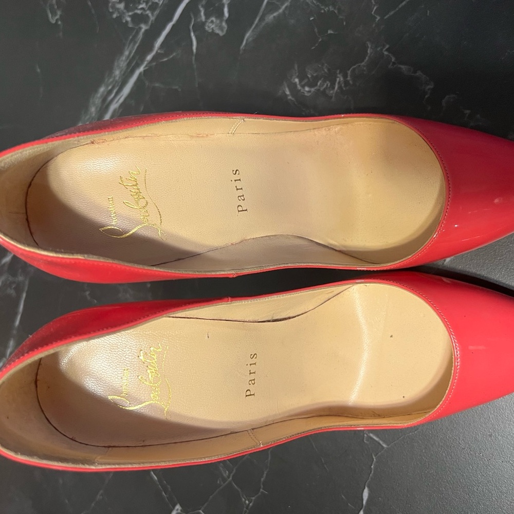 CHRISTIAN LOUBOUTIN So Kate 120MM Patent Pump in Hot Pink Size 37 - Picture 8 of 8
